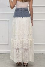 Lace Jean Skirt - Image 2