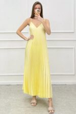 Πλισέ Maxi Φόρεμα Aura - Image 5