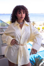 Diamond shirt dress