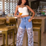 Lace jean