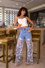 Lace jean