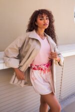 Beige Oversized Jacket