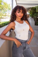 Daisy Top Κρέμ