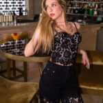 Bella Lace Corset Black
