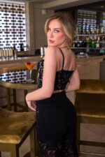 Bella Lace Corset Black - Image 2